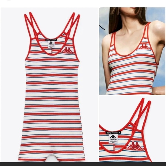 Zara Kappa romper New size Small super cute - Picture 2 of 7